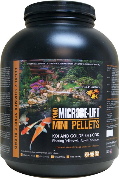 Microbe-Lift Pond Mini Pellets Koi & Goldfish Food, 6-lb tub slide 1 of 5