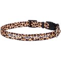 Frisco Leopard Print Polyester Personalized Dog Collar, X-Small: 8 to 12-in neck, 5/8-in wide