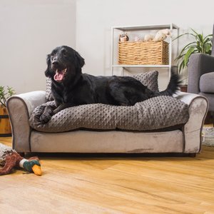 Keet Westerhill Sofa Cat & Dog Bed w/ Removable Cover, Charcoal, Large