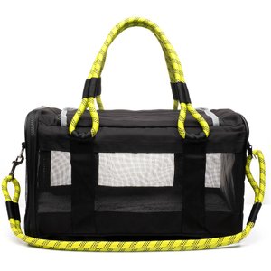 Roverlund Travel Airline-Approved Dog & Cat Carrier, Black/Yellow, Large