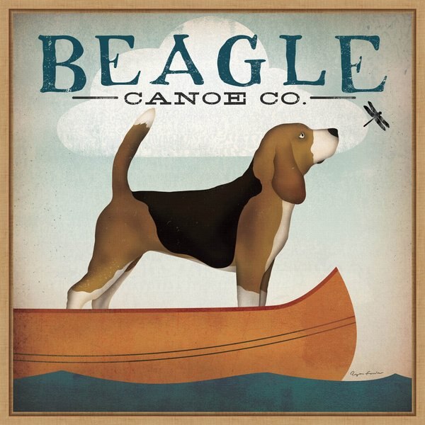 Amanti Art Beagle Canoe Co. by Ryan Fowler Framed Canvas Art slide 1 of 9