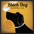 Amanti Art Black Dog Coffee Co. by Ryan Fowler Framed Canvas Art, Black