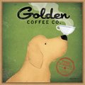 Amanti Art Golden Dog Coffee Co. by Ryan Fowler Framed Canvas Art, Maple
