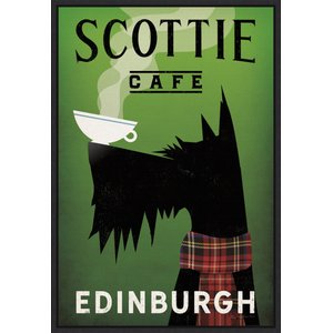 Amanti Art Scottie Cafe Edinburgh by Ryan Fowler Framed Canvas Art
