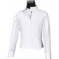 Equine Couture Children's Cara Long Sleeve Show Shirt, White, Small