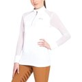Equine Couture Ladies Erna Equicool Long Sleeve Sport Shirt, White, Small