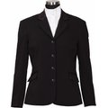 Equine Couture Ladies Raleigh Show Coat, Black/Black, 16