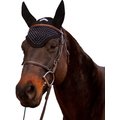Equine Couture Horse Fly Bonnet, Black, Cob