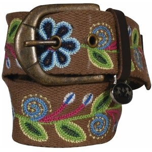 Equine Couture Lilly Cotton Belt, Brown, Large