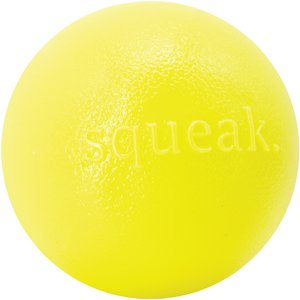 Planet Dog Squeak Ball Dog Toy, Yellow