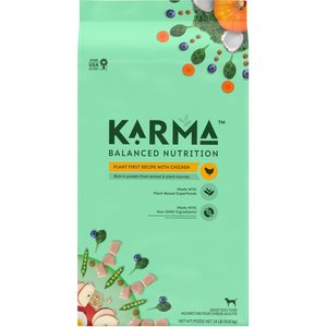 Karma Balanced Nutrition Plant First Recipe with Chicken Adult Dry Dog Food, 24-lb bag