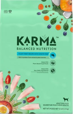 Karma Balanced Nutrition Plant First Recipe with White Fish Adult Dry Dog Food, slide 1 of 1