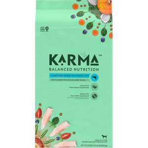 Karma Balanced Nutrition Plant First Recipe with White Fish Adult Dry Dog Food, 24-lb bag