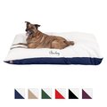 Majestic Pet Sherpa Personalized Pillow Dog Bed w/Removable Cover, Blue, Large