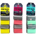 Posh Paws Dogs Dog Poop Bags, 8 rolls