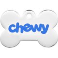 Frisco Chewy Stainless Steel Personalized Dog & Cat ID Tag with Enamel Infill, Bone, Regular