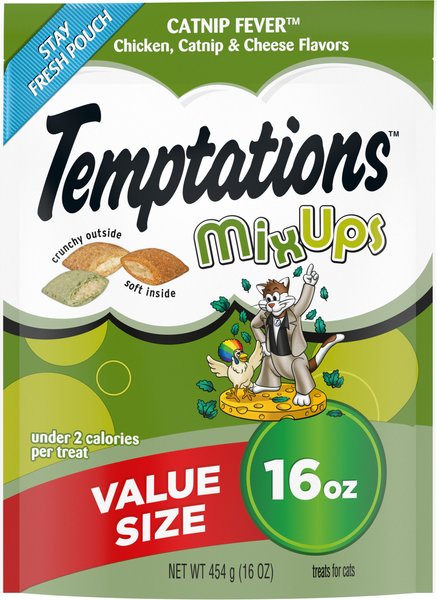 Temptations Mixups Catnip Fever Cat Treats, 16-oz bag slide 1 of 9