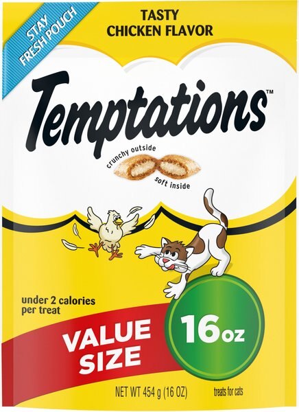 Temptations Tasty Chicken Flavor Cat Treats, 16-oz bag slide 1 of 9
