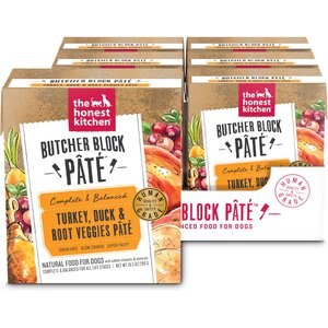 'The Honest Kitchen Butcher Block Pate Turkey, Duck & Root Veggies Wet Dog Food, 10.5-oz can, case of 6