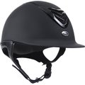 IRH IR4G Matte Black Finish & Gloss Black Vent Riding Helmet, Small