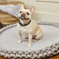 Trisha Yearwood Pet Collection Braided Dog Bed, Grey, X-Large