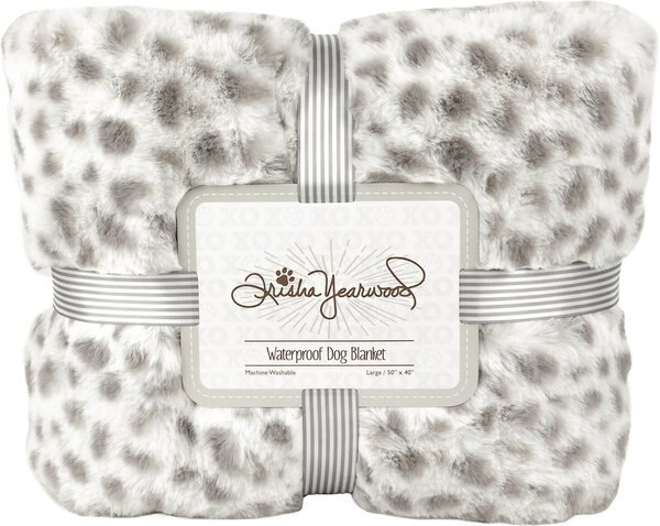 Trisha Yearwood Pet Collection Dog Blanket, Snow Leopard slide 1 of 4