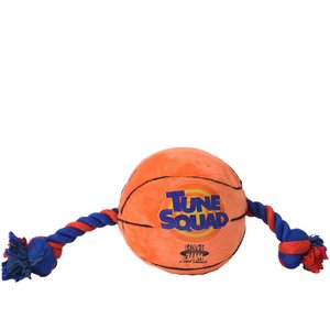 Fetch For Pets Looney Tunes Space Jam 2 Basketball Rope Pull Dog Toy