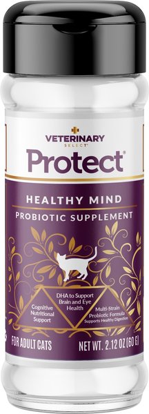 Veterinary Select Protect Healthy Mind Probiotic Cat Supplement, 2.12-oz jar slide 1 of 9