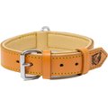 Riparo Heavy Duty K-9 Leather Standard Dog Collar, Camel, Small: 11-13.5-in neck, 3/4-in W