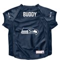 Littlearth NFL Personalized Stretch Dog & Cat Jersey, Seattle Seahawks, Big Dog