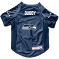 Littlearth NFL Personalized Stretch Dog & Cat Jersey, Seattle Seahawks, Small