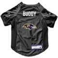 Littlearth NFL Personalized Stretch Dog & Cat Jersey, Baltimore Ravens, X-Large