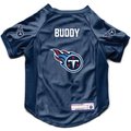 Littlearth NFL Personalized Stretch Dog & Cat Jersey, Tennessee Titans, Medium