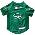Littlearth NFL Personalized Stretch Dog & Cat Jersey, New York Jets, Small