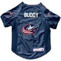 Littlearth NHL Personalized Stretch Dog & Cat Jersey, Columbus Blue Jackets, X-Small