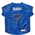 Littlearth NHL Personalized Stretch Dog & Cat Jersey, St. Louis Blues, Big Dog