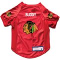 Littlearth NHL Personalized Stretch Dog & Cat Jersey, Chicago Blackhawks, Small