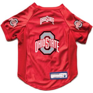 Littlearth NCAA Stretch Dog & Cat Jersey, Ohio State Buckeyes, X-Large