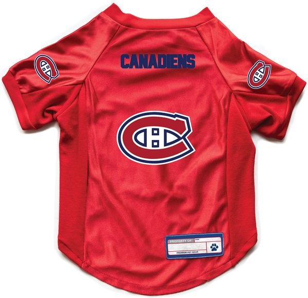 Littlearth NHL Stretch Dog & Cat Jersey, Montreal Canadiens, Medium slide 1 of 7