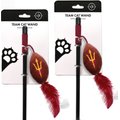 Littlearth NCAA Licensed Teaser Wand Cat Toy, 2 count, Arizona State Sun Devils