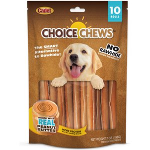 Cadet Choice Chews Peanut Butter Flavor Dog Treats, 10 count