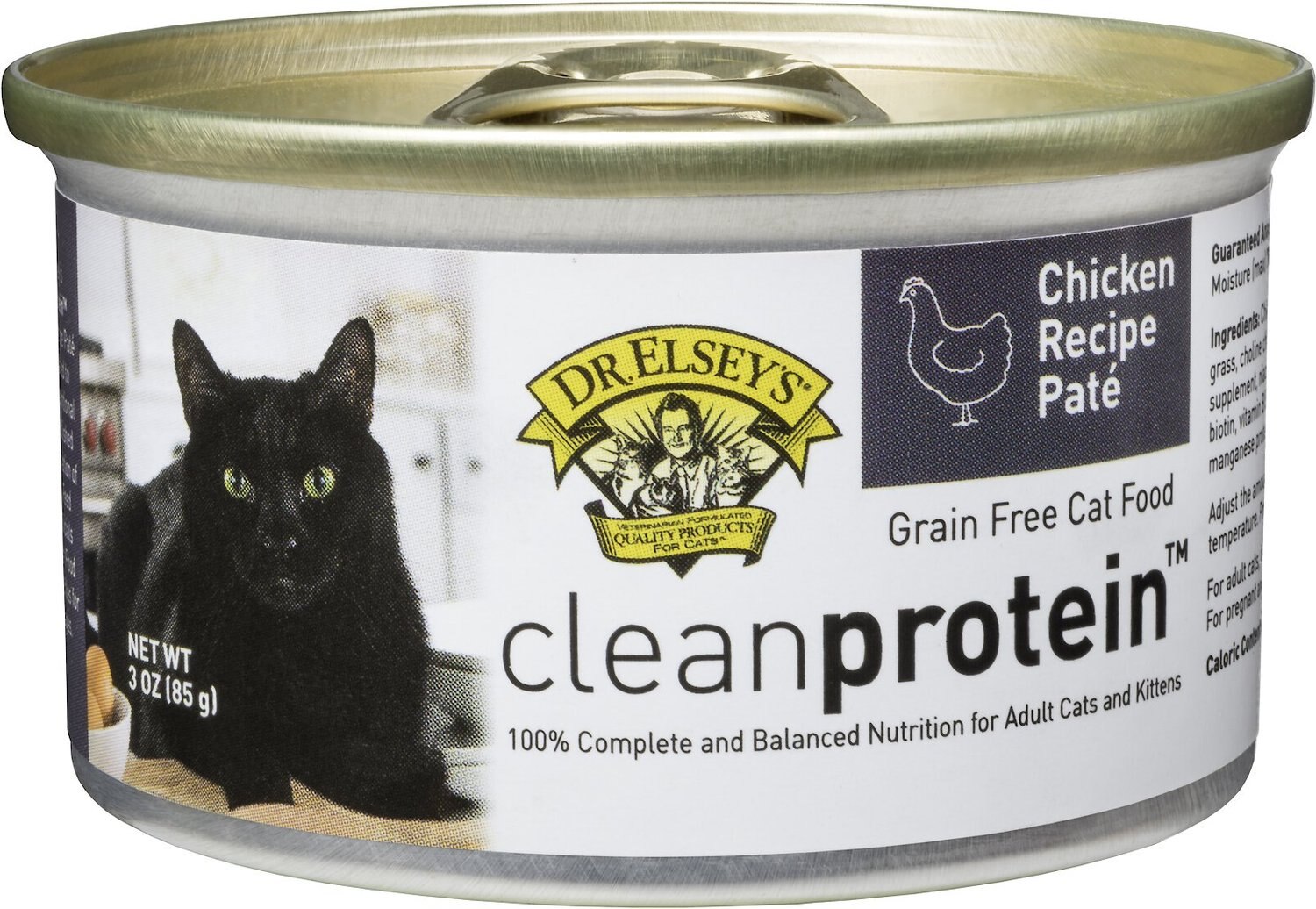DR. ELSEY'S cleanprotein GrainFree Chicken Recipe Wet Cat Food, 3oz