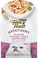 Fancy Feast Appetizers Grain-Free Flaked Tongol Tuna Appertizer in Savory Broth Wet Cat Food, 1.1-oz tray,...