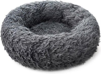 HDP Round Fuzzy Bolster Dog Bed, slide 1 of 1