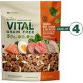 Freshpet Vital Chicken, Beef, Salmon & Egg Recipe Grain-Free Fresh Dog Food, 1.75-lb bag, case of 4