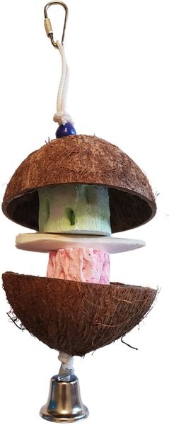 Polly's Pet Products Coconut Hut Bird Perch, Large slide 1 of 4
