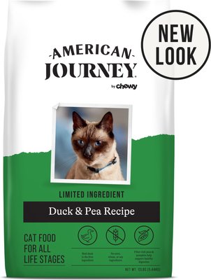 American Journey Grain-Free Limited Ingredient Duck and Pea Recipe Dry Cat Food, 12lb bag, slide 1 of 1