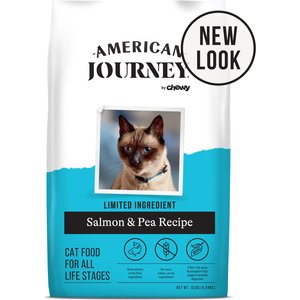 American Journey Grain-Free Limited Ingredient Salmon & Pea Recipe Dry Cat Food, 12lb bag