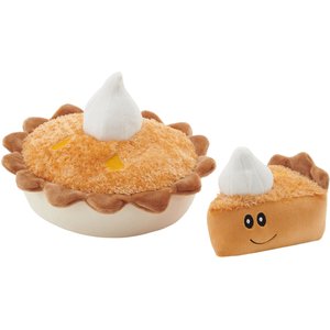 Frisco Grandma Sophie's Pumpkin Pie 2-in-1 Plush Squeaky Dog Toy