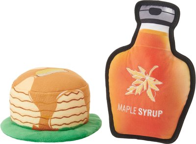 Frisco Pancakes and Maple Syrup Plush Squeaky Dog Toy, 2 count, slide 1 of 1